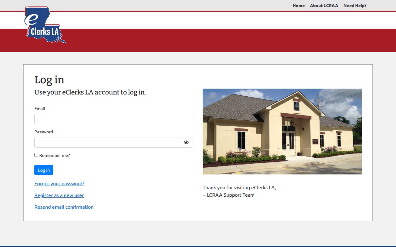 St. Bernard Parish case search eClerks LA statewide portal login